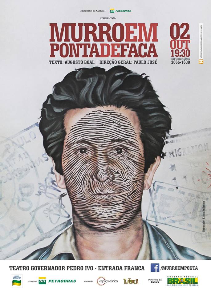 Espetáculo "Murro em Ponta de Faca", direção de Paulo José