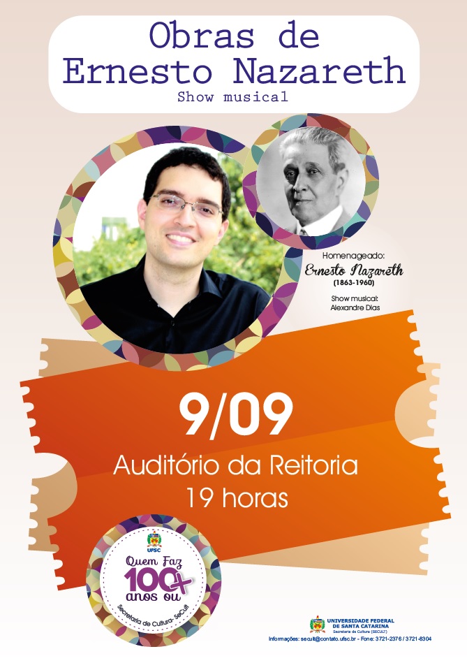 Show Musical com Alexandre Dias - “Quem faz cem anos ou mais”