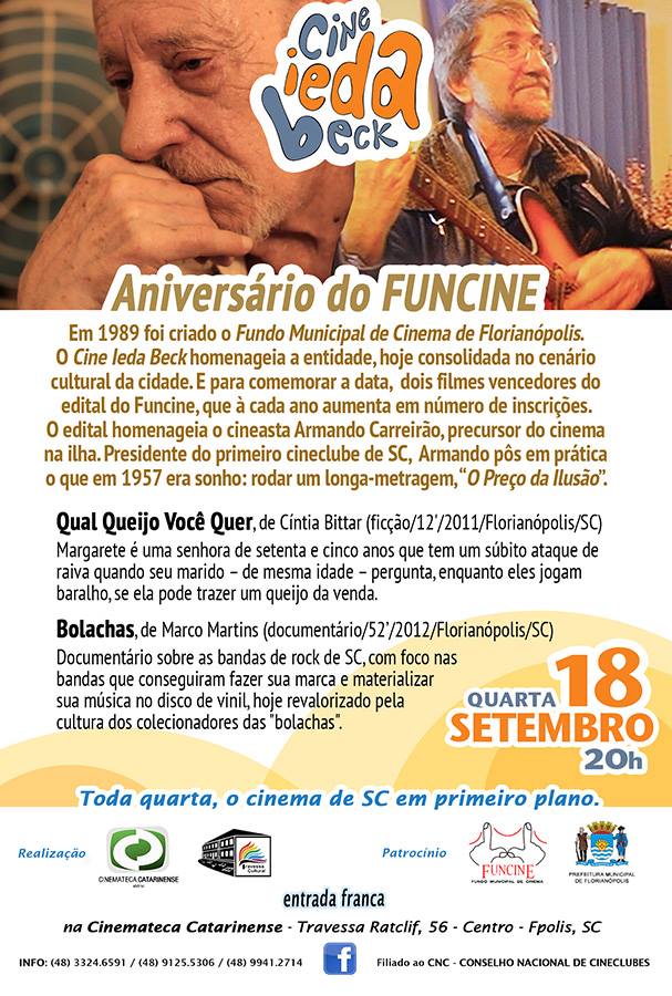Cine Ieda Beck homenageia o aniversário do Funcine