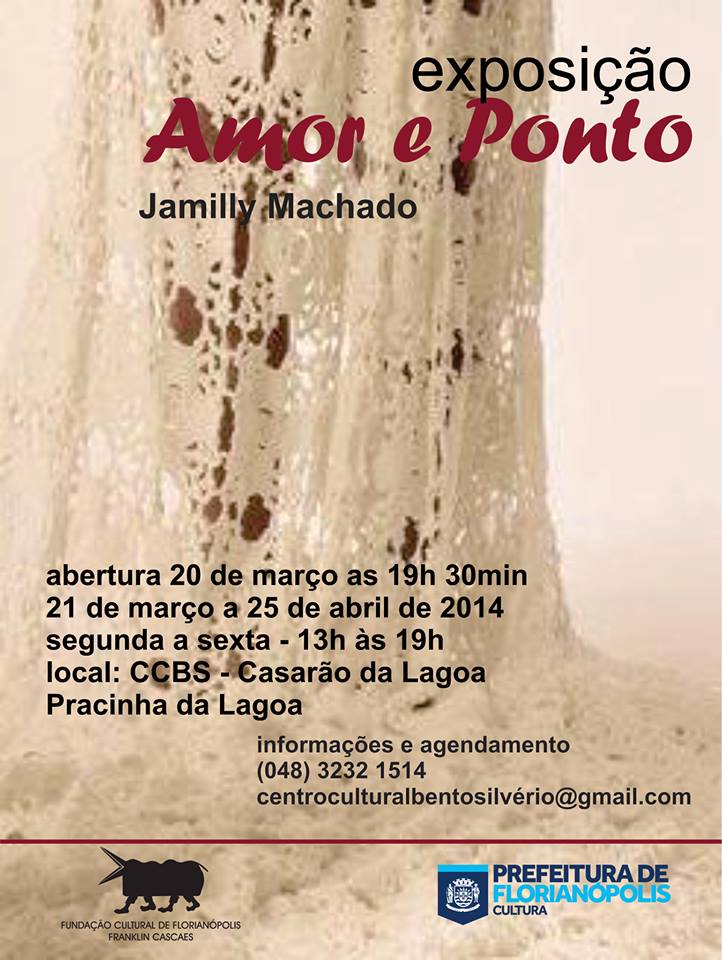 Exposição "AMOR E PONTO", de Jamilly Machado