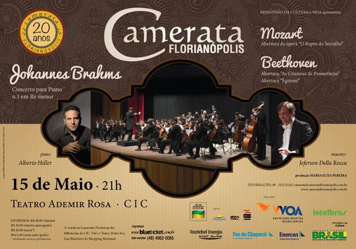 Camerata Florianópolis em concerto com Alberto Heller