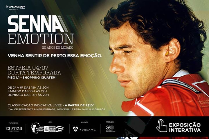 Exposição em homenagem ao piloto Ayrton Senna