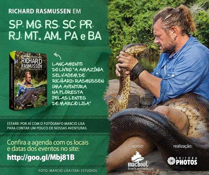 Lançamento de "A Amazônia Selvagem de Richard Rasmussen"