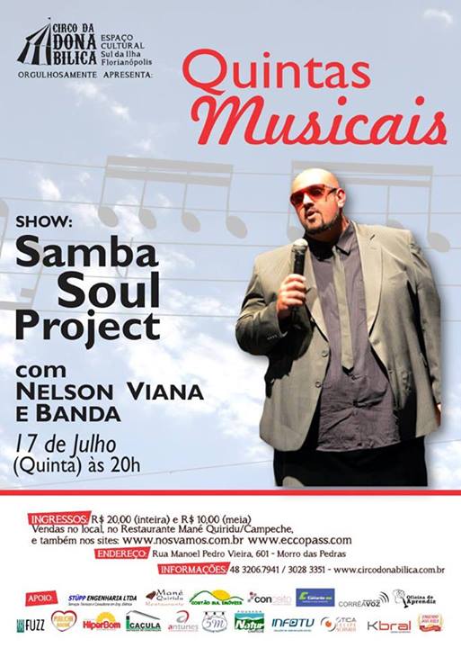 Show Samba Soul Project com Nelson Vianna e banda