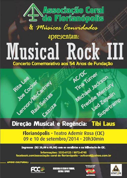 MUSICAL ROCK III, concerto comemorativo