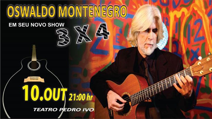 Oswaldo Montenegro em seu novo show "3x4"