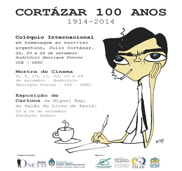 Homenagem a Júlio Cortázar: colóquio internacional, mostra de cinema e exposição de cartuns
