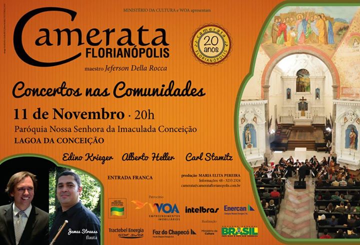 Camerata Florianópolis apresenta "Concertos nas Comunidades"