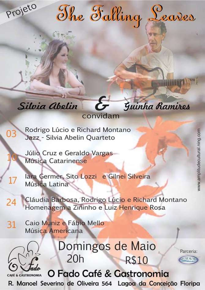 Projeto The Falling Leaves, com Silvia Abelin, Guinha Ramires e convidados