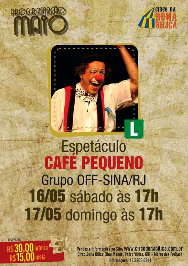 Espetáculo Café Pequeno da Silva e Psiu, do Grupo OffSina