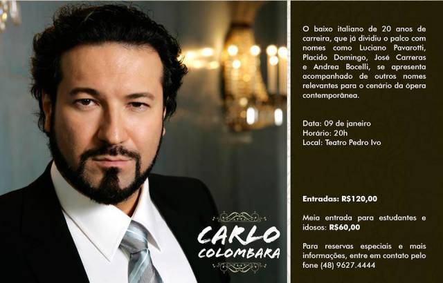Concerto com o Baixo Italiano Carlo Colombara