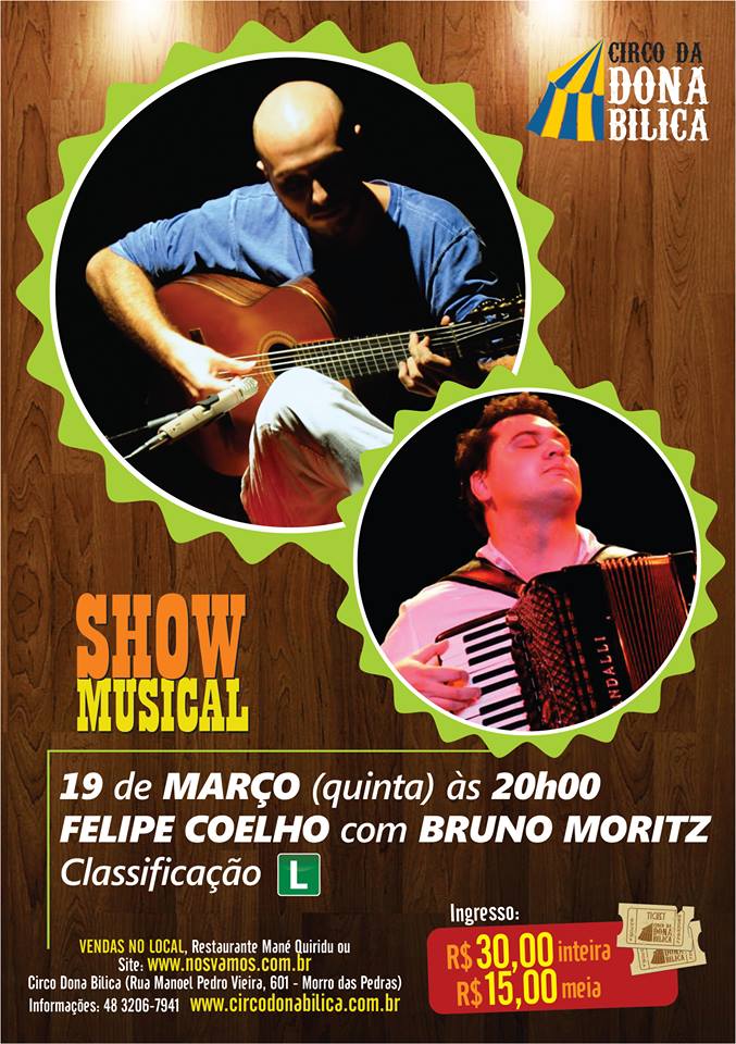 Show Musical com Felipe Coelho e Bruno Moritz
