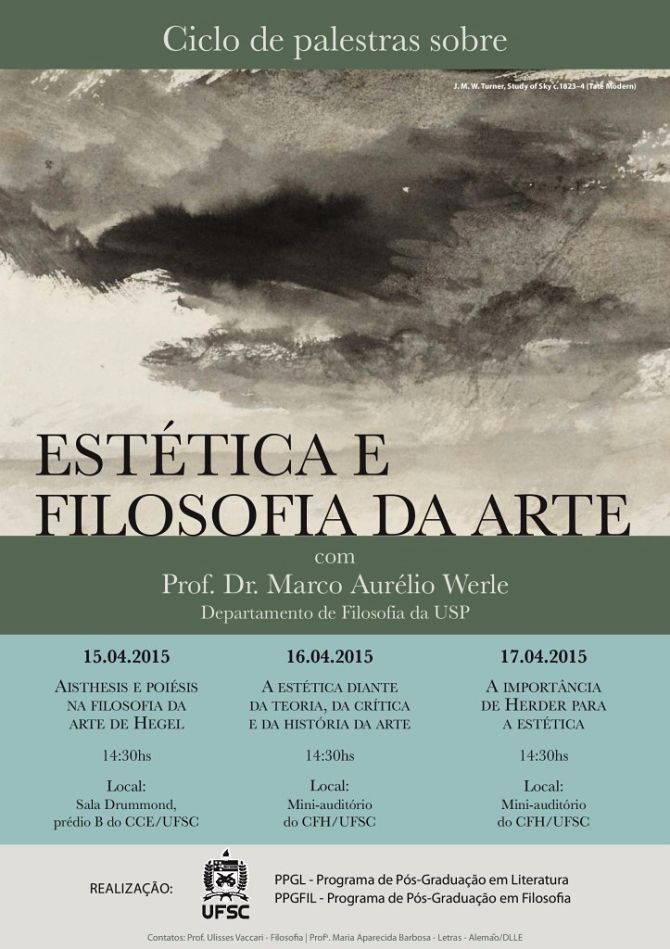 Ciclo de palestras sobre Estética e Filosofia da Arte
