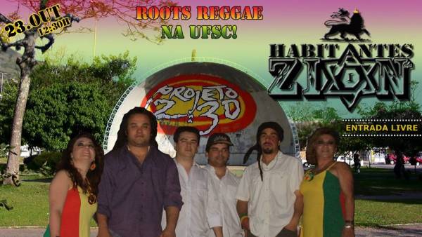 Projeto 12:30 recebe banda de reggae Habitantes de Zi۞N na Sepex