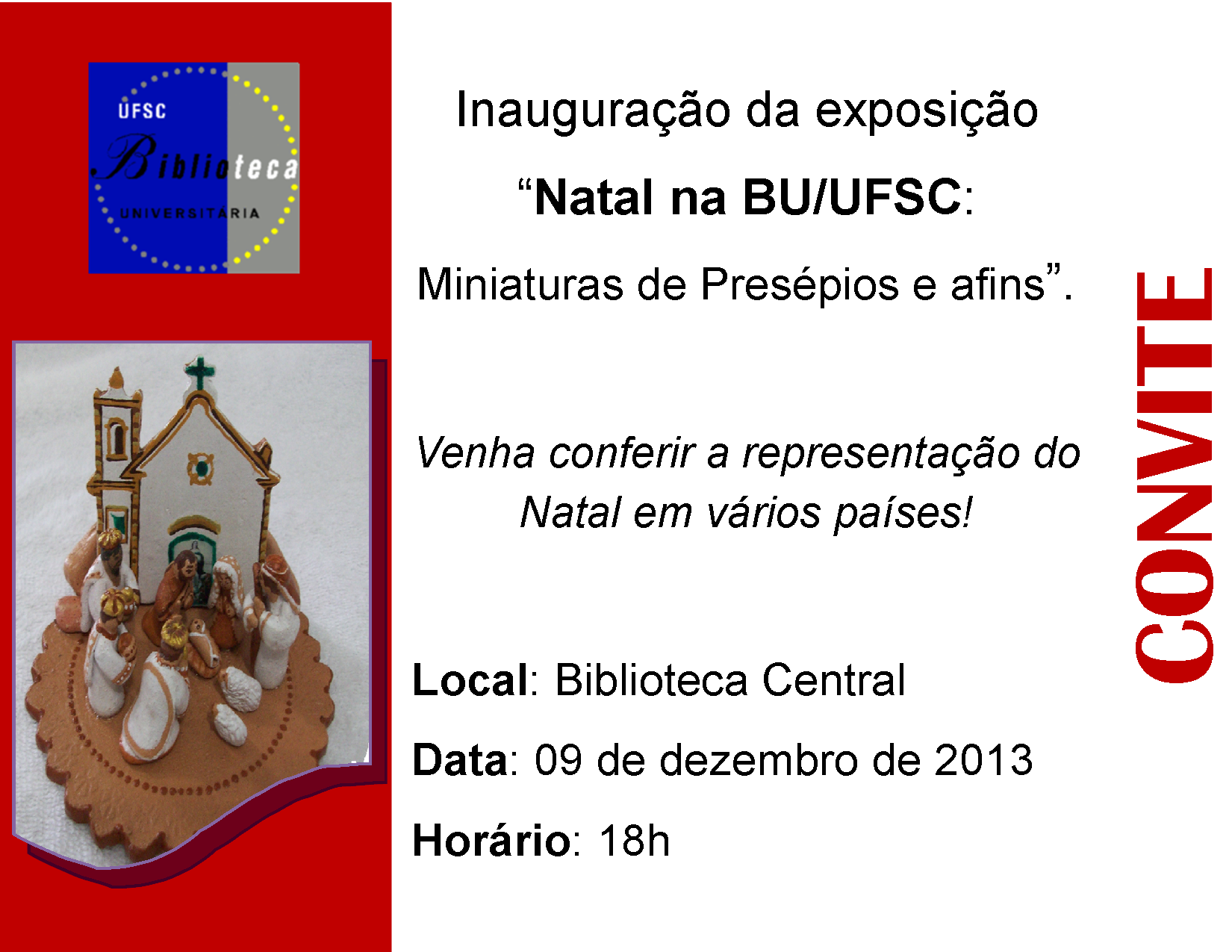 Exposição "Natal na BU: miniaturas de presépios e afins"