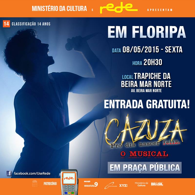 Cazuza – Pro Dia Nascer Feliz, O Musical - com ENTRADA GRATUITA