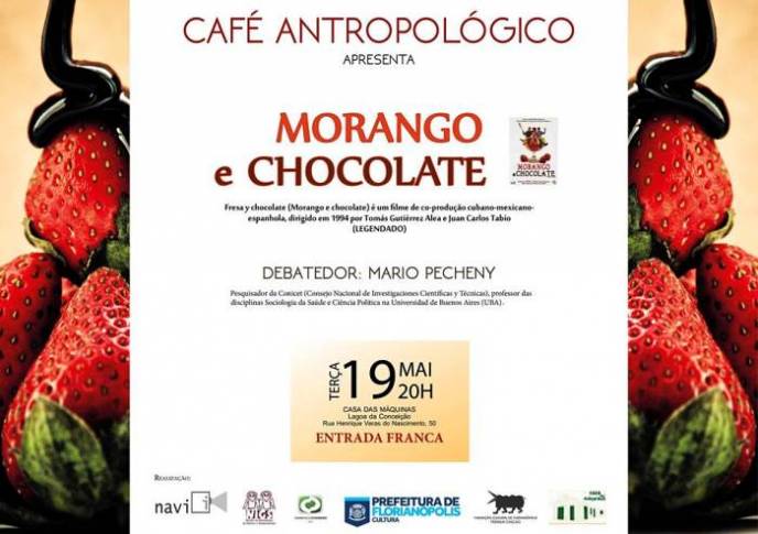 Café Antropológico apresenta comédia "Morango e Chocolate"