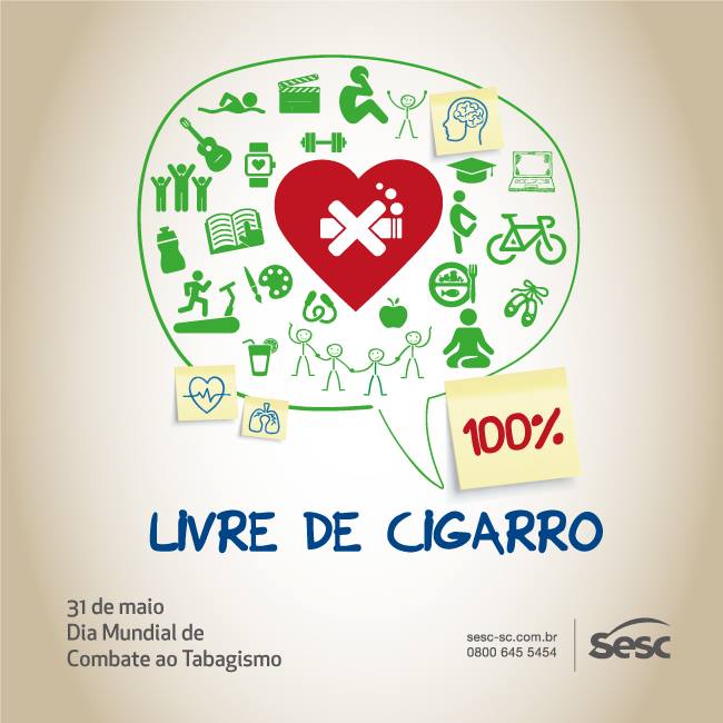 Fórum sobre Tabagismo - projeto “Sesc 100% Livre de Cigarro”
