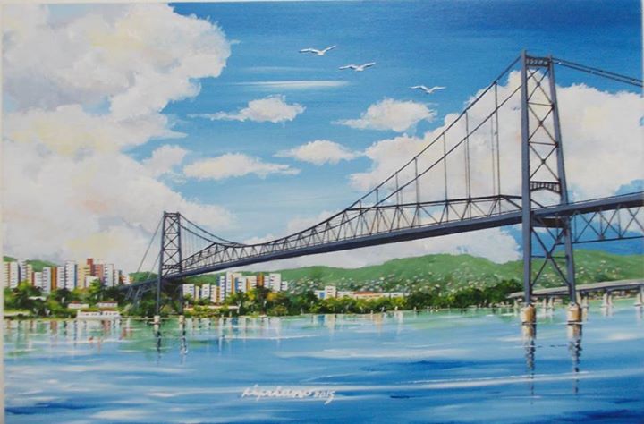 Exposição com imagens da Ponte Hercílio Luz "Ponte 89 anos – Luz e Cores"
