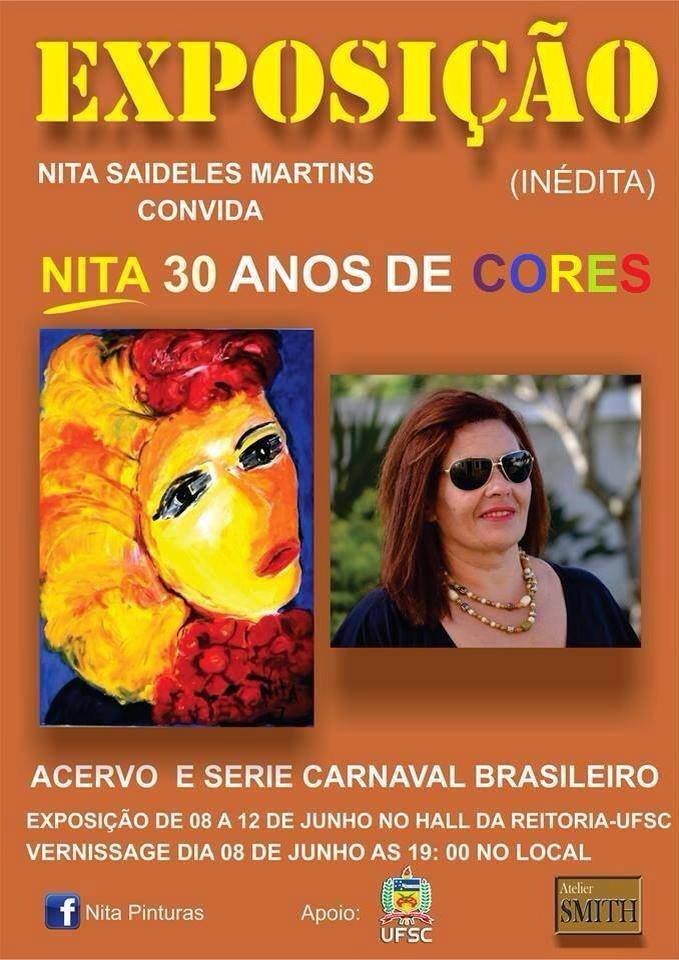 Exposição Nita 30 anos de cores - com a série Carnaval Brasileiro