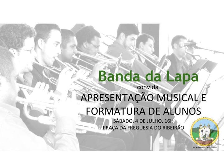 Apresentação musical e formatura de alunos da Banda da Lapa
