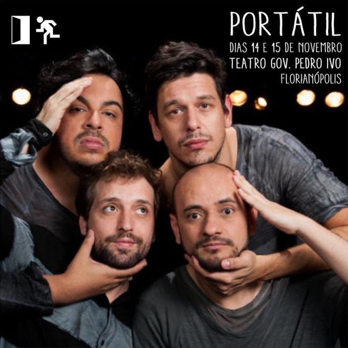 Espetáculo "Portátil" com atores do canal Porta dos Fundos