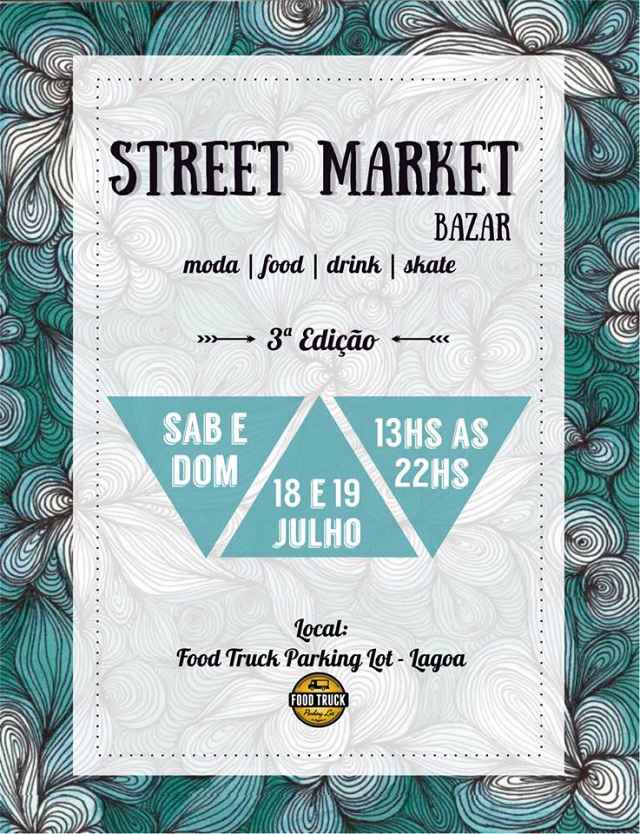 3ª edição do Street Market Bazar reúne moda, food, drink e skate