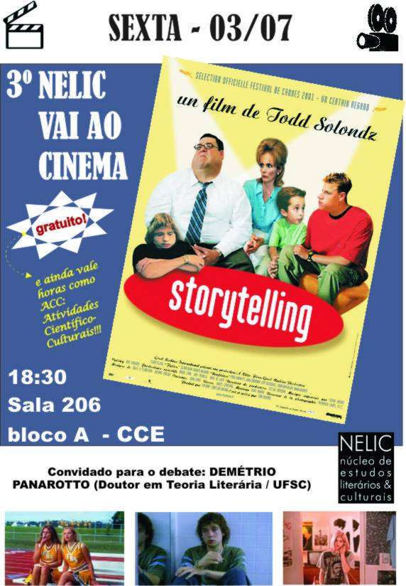 Exibição seguida de debate do filme "Histórias proibidas" (Storytelling, 2001)
