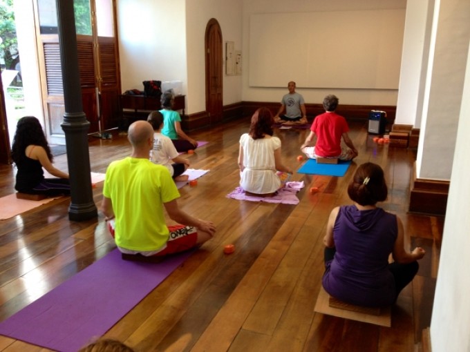 Aulas gratuitas de Yoga no Palácio Cruz e Sousa em 2016
