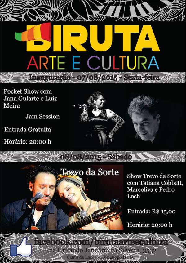 Inauguração Biruta com jam session de Jana Gularte e Luiz Meira