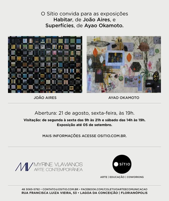 Exposições Habitar, de João Aires, e Superfícies, de Ayao Okamoto