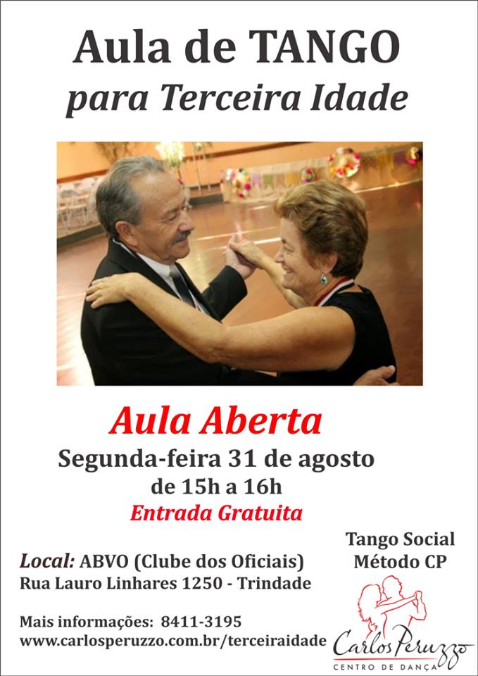 Aula gratuita de Tango para Terceira Idade