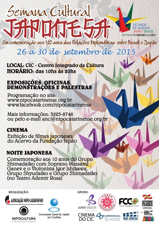 Semana Cultural Japonesa 2015 - Comemoração 120 anos relação Brasil-Japão
