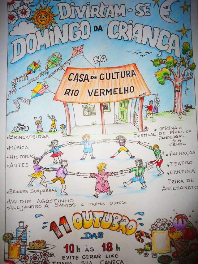 Domingo da Criança na Casa de Cultura Rio Vermelho