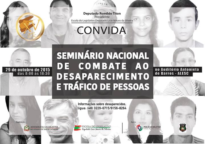 Seminário Nacional de Combate ao Desaparecimento e Tráfico de Pessoas