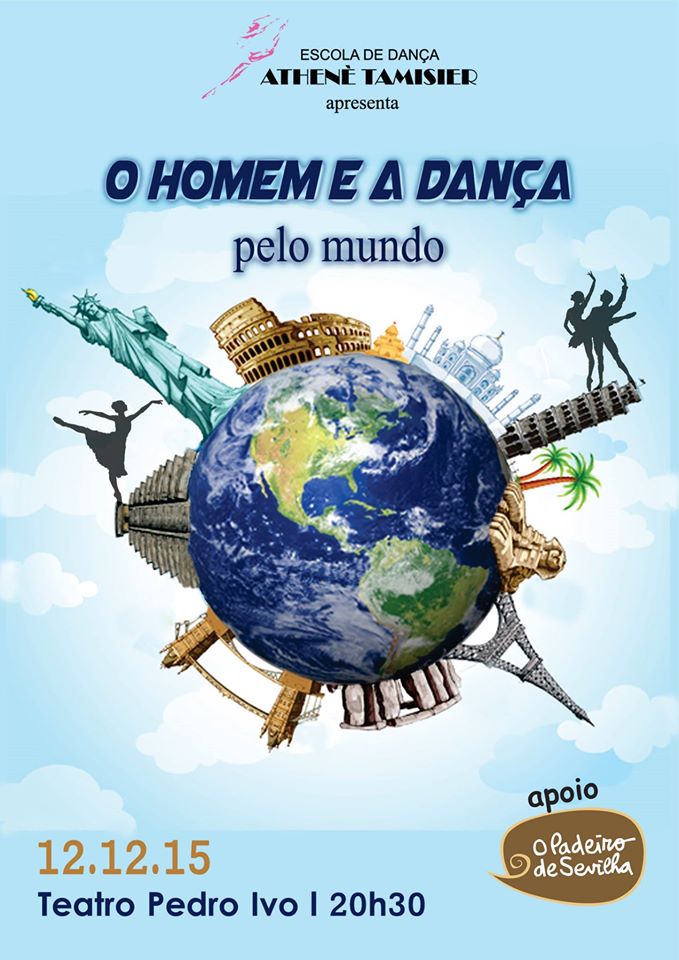Espetáculo "O Homem e a Dança Pelo Mundo" da Escola de Dança Athenè Tamisier