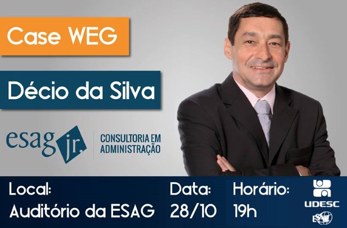 Palestra com Décio da Silva, presidente do Conselho de Administração da Weg