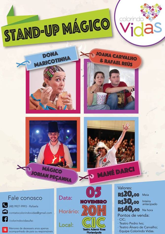 Stand Up Mágico com Mané Darci, Dona Maricotinha e Mágico Jorian