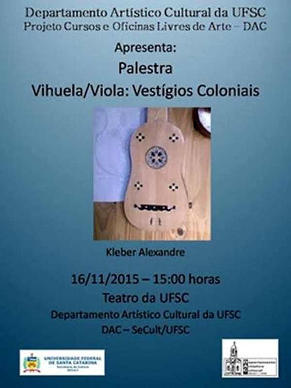Palestra "Vihuela/Viola: Vestigios Coloniais" com Kleber Alexandre