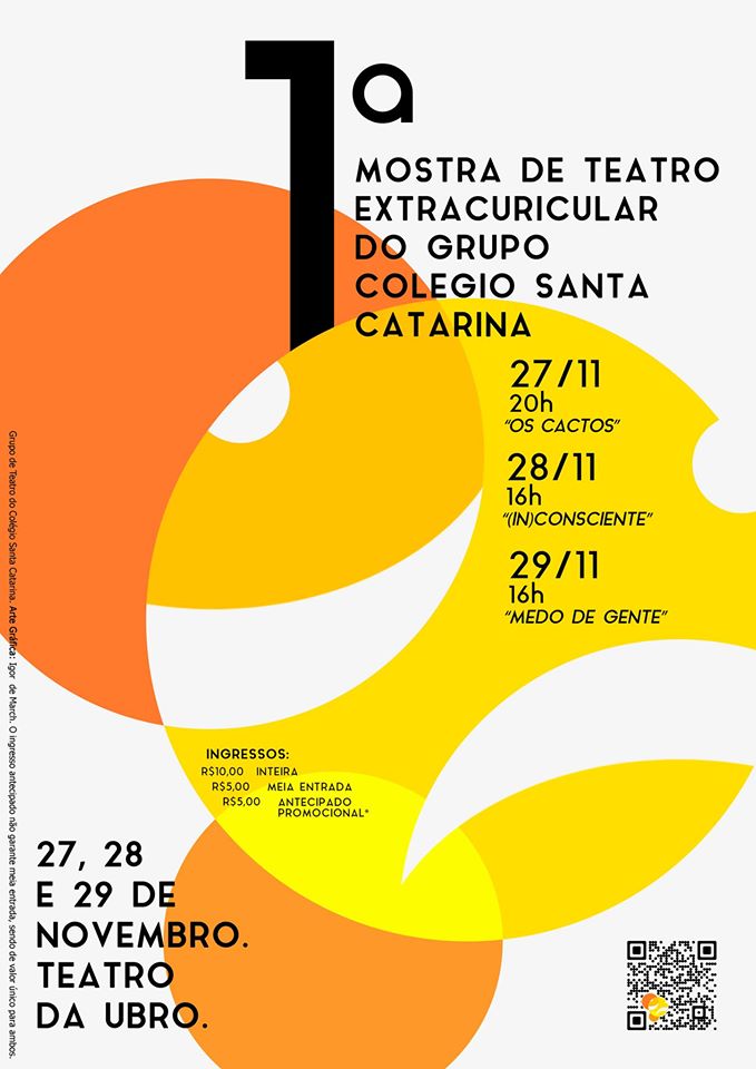 1ª Mostra de Teatro Extracurricular do Grupo Colégio Santa Catarina