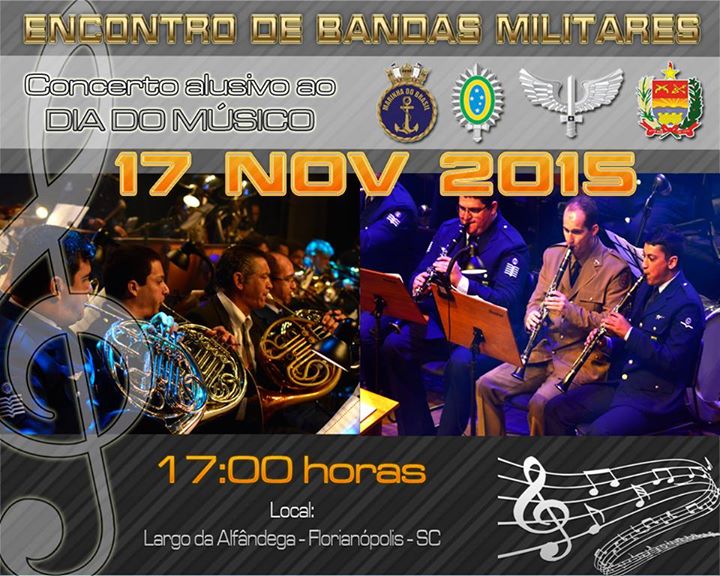 Concerto alusivo ao Dia do Músico com bandas militares