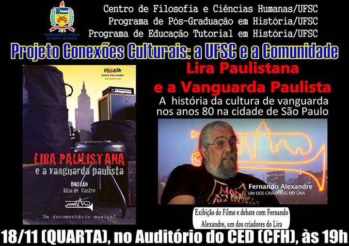 Exibição e debate do filme "Lira Paulistana e a Vanguarda Paulista"
