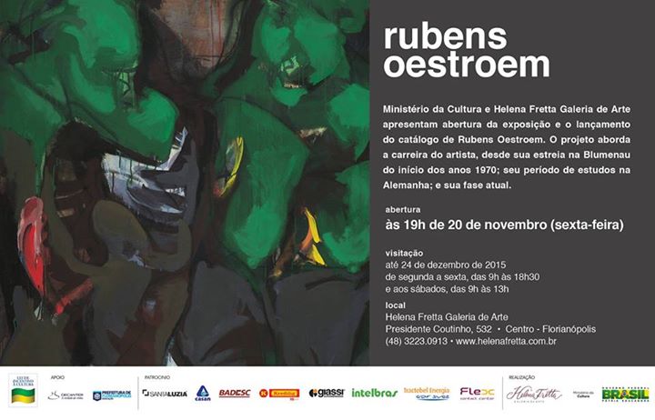Exposição e lançamento do catálogo de Rubens Oestroem