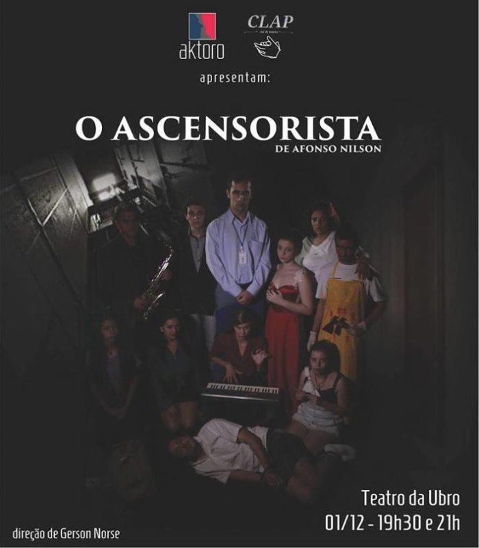 Espetáculo teatral "O Ascensorista" de Afonso Nilson