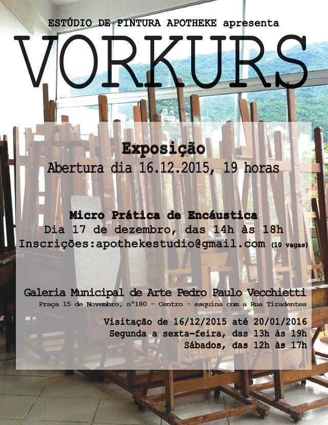 Exposição "Vorkurs" do Estúdio de Pintura Apotheke