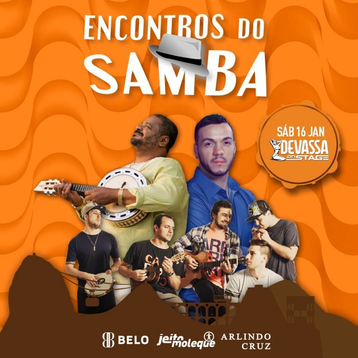 Encontros do Samba com Belo, Arlindo Cruz, Jeito Moleque, Samba Aí e Em Cima da Hora