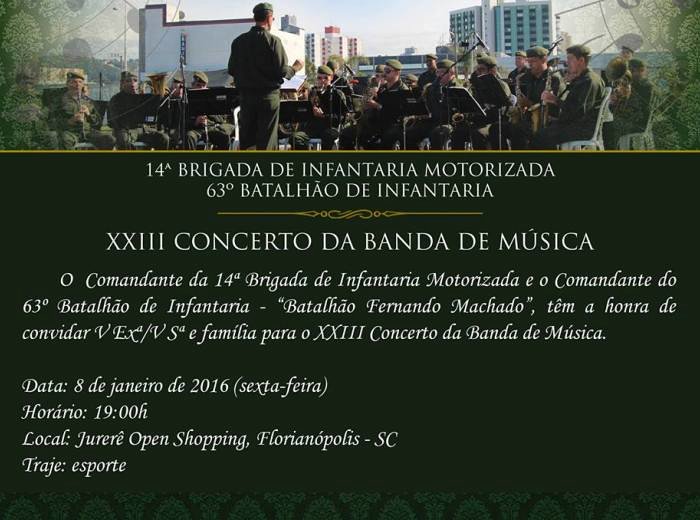 XXIII Concerto Mensal da Banda de Música da 14ª Brigada de Infantaria Motorizada