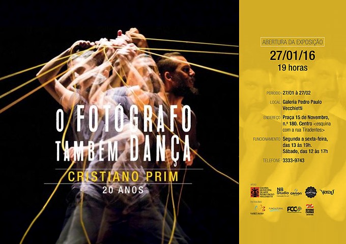 "Fotógrafo Também Dança" exposição de Cristiano Prim sobre dança contemporânea