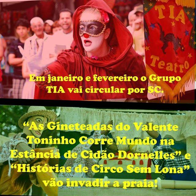 Espetáculos gratuitos "As Gineteadas do Valente Toninho" e "Histórias do Circo sem Lona"