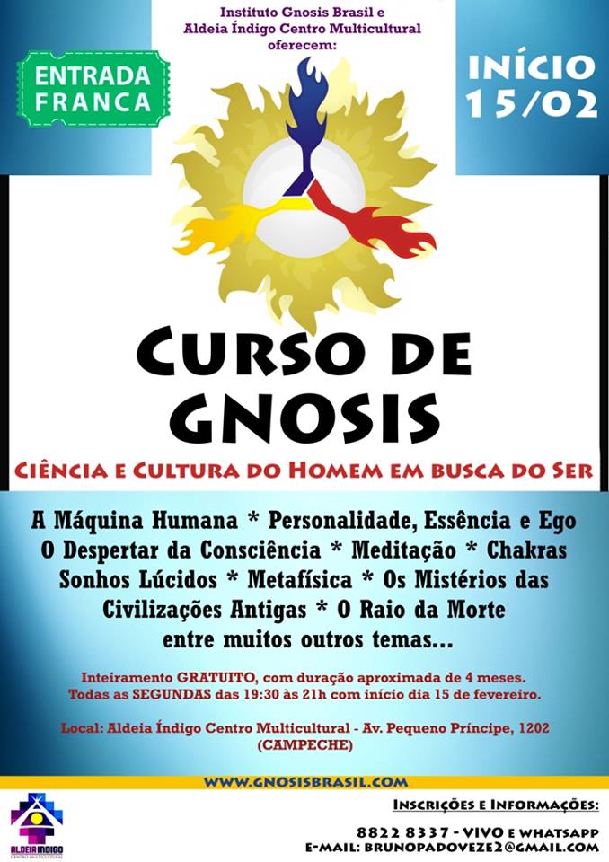 Gnosis Brasil promove conferências gratuitas sobre temas de conhecimentos